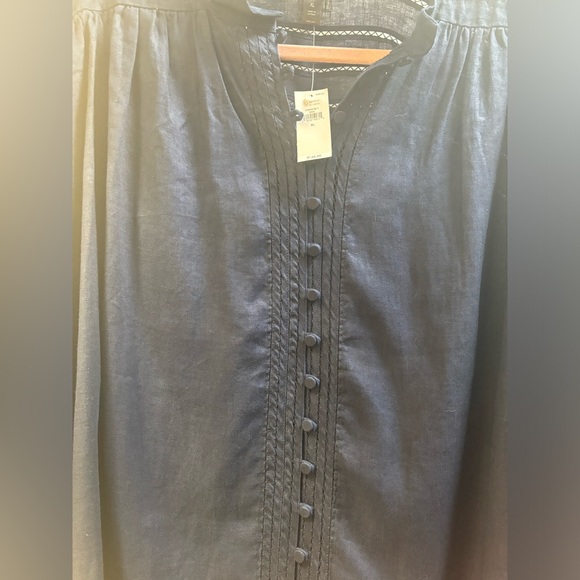 Banana republic navy blue women’s blouse size XL new with tags - Picture 3 of 5